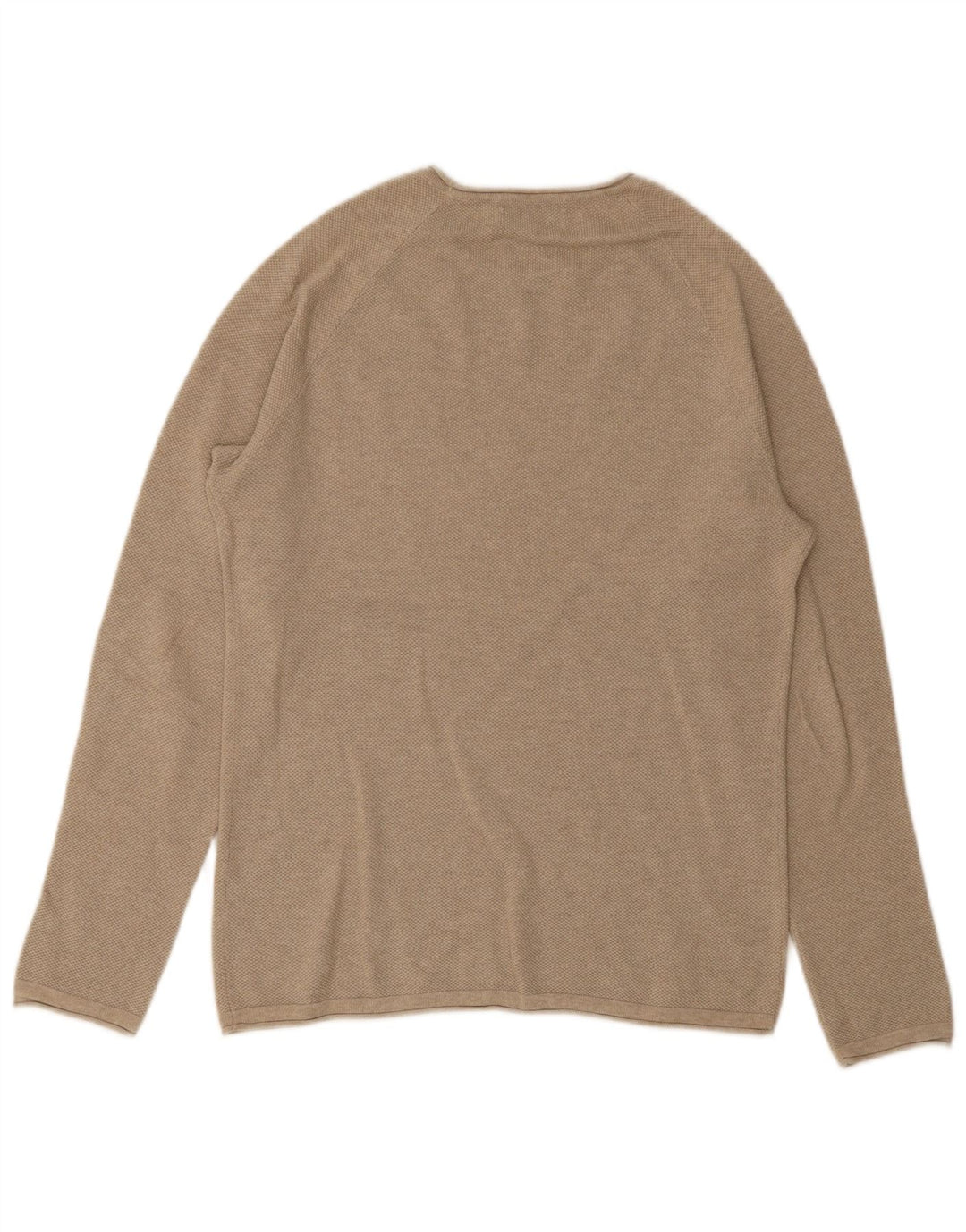 Jack & Jones muški džemper s veznim izrezom mali bež