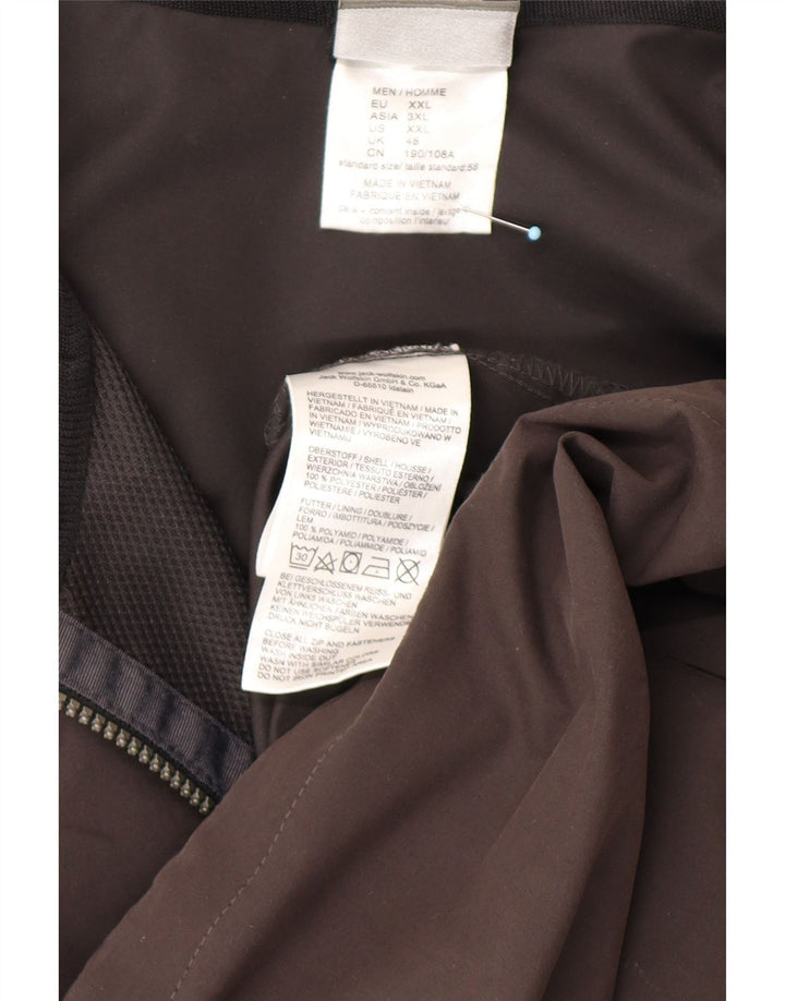JACK WOLFSKIN Muška kišna jakna s kapuljačom UK 48 2XL crni poliester