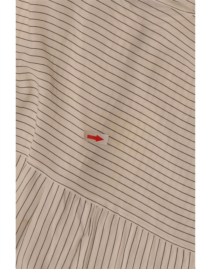 Zara ženska prozirna pulover majica UK 16 na velike sivo bijele pruge