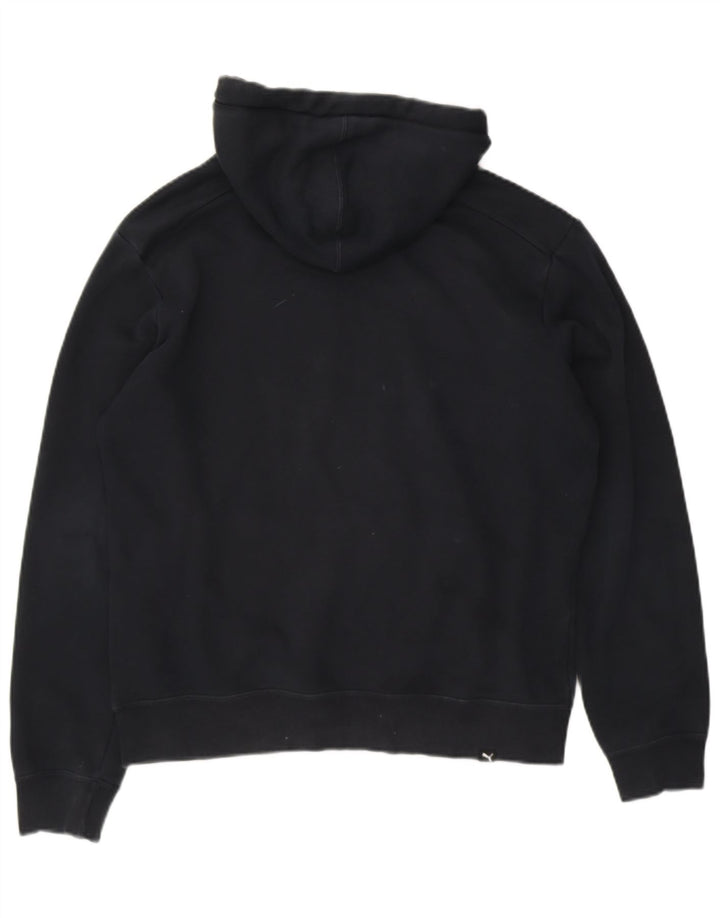PUMA Mens Graphic Hoodie Jumper Medium Navy Blue