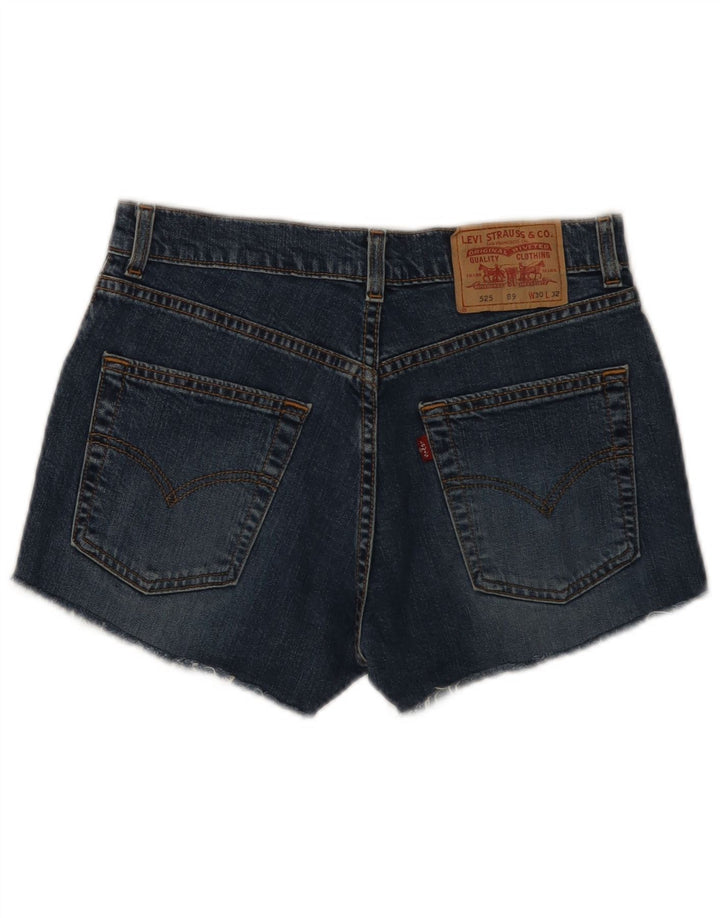 Levi's ženske kratke traper hlače 525 W30 srednje plavi pamuk