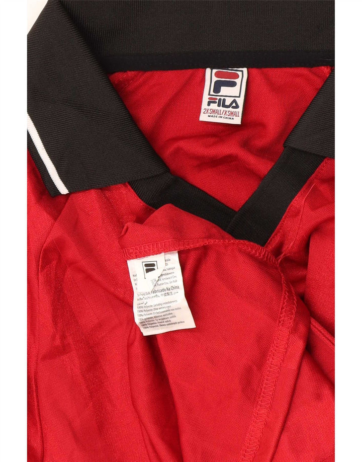 Fila muška grafička polo majica 2XS poliester crvene boje