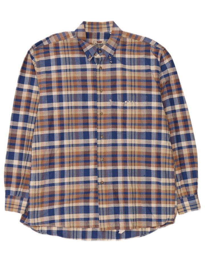 Levi's muška košulja XL plavi karirani