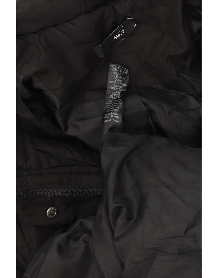 M&Co ženska vjetrovka s kapuljačom UK 14 srednji crni poliester