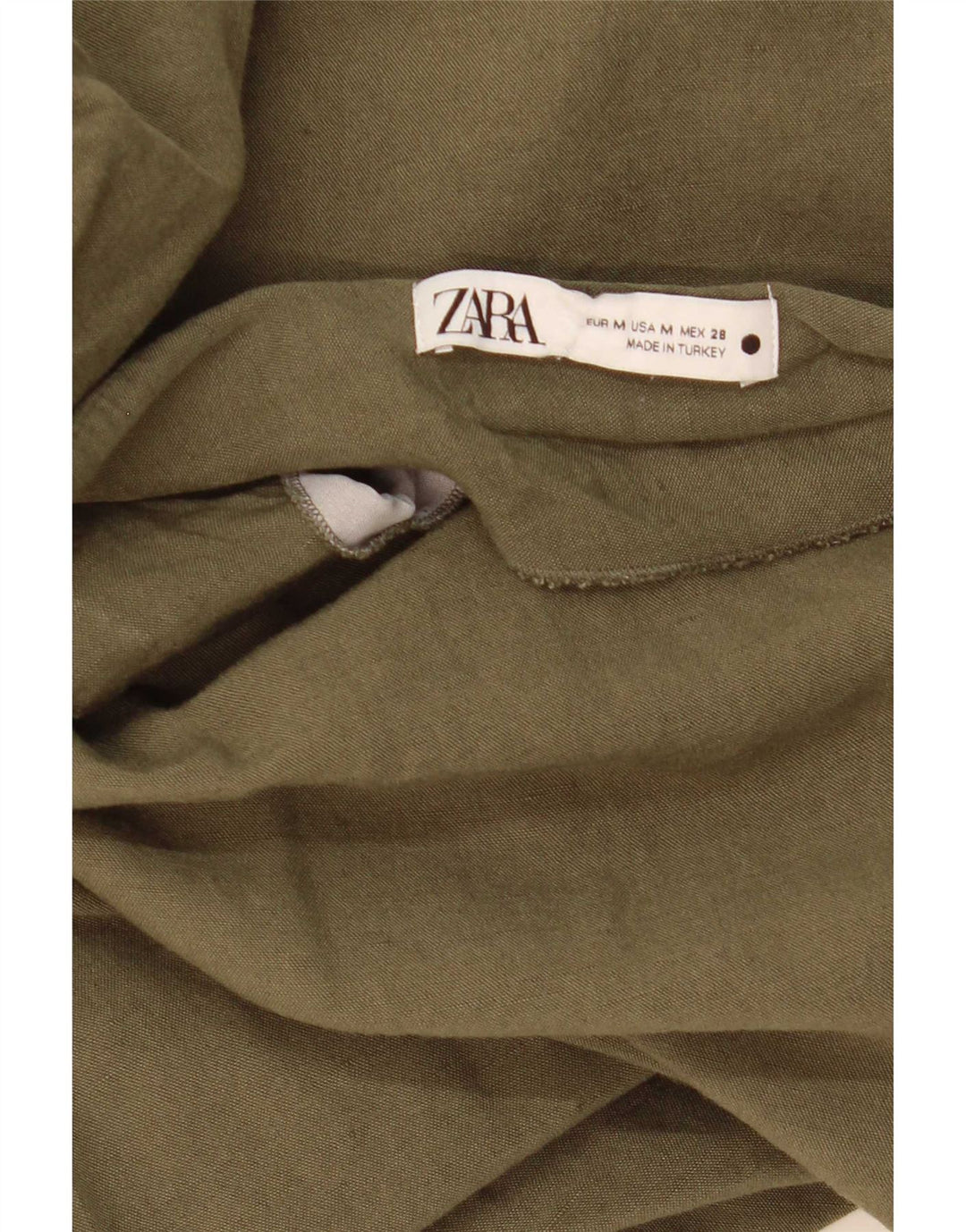 Zara ženska midi suknja srednje veličine W28 kaki