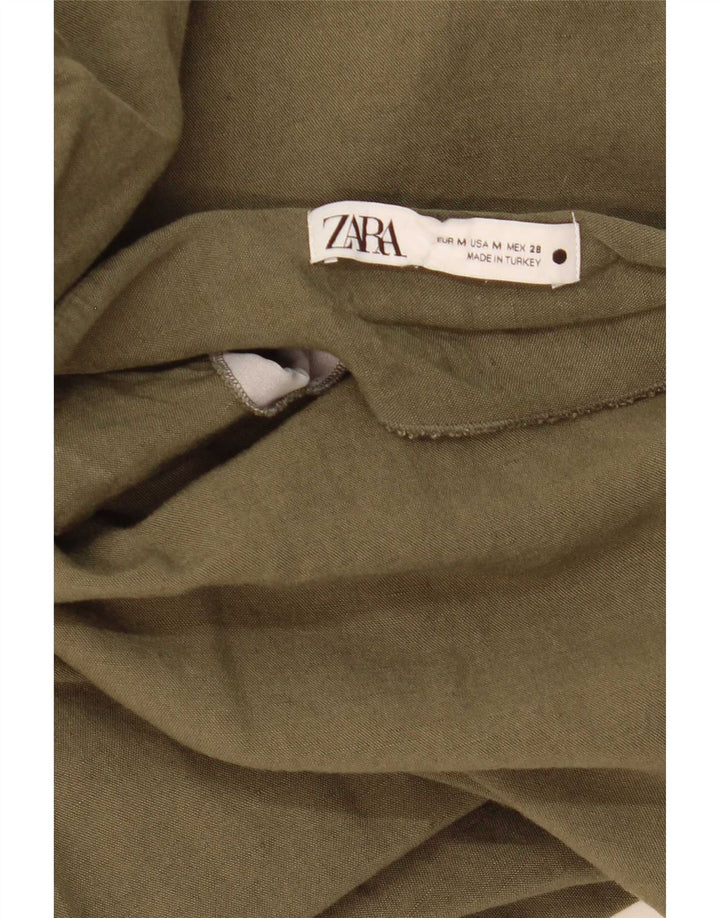 Zara ženska midi suknja srednje veličine W28 kaki