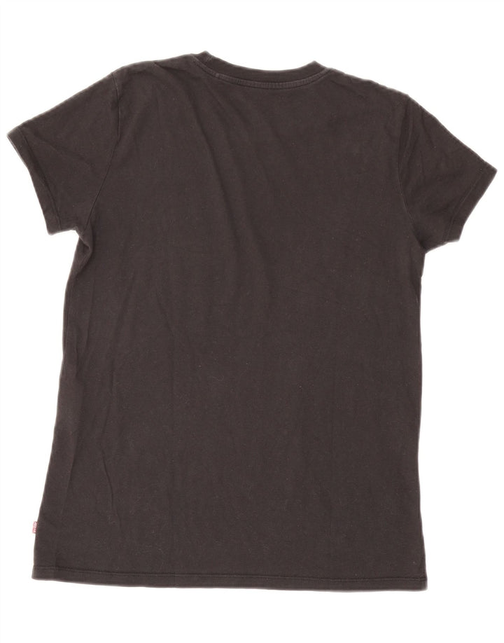 LEVI'S Womens T-Shirt Top UK 6 XS Black