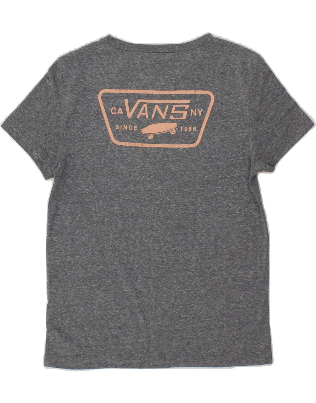 VANS Womens Graphic T-Shirt Top UK 6 XS Grey Polyester Vintage Vans and Second-Hand Vans from Messina Hembry 