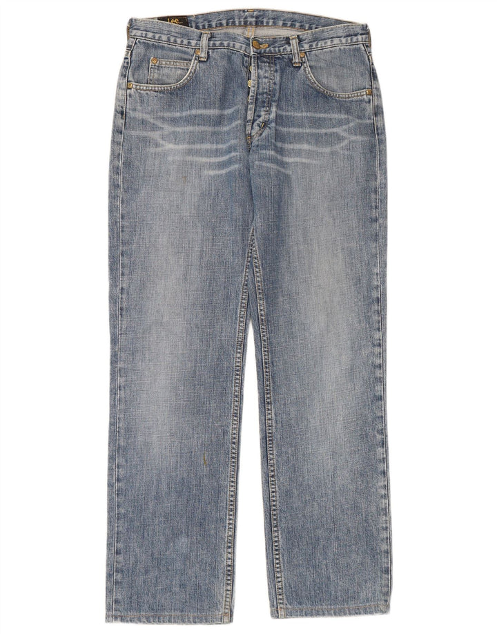 Lee Mens Seattle Straight Jeans W33 L30 Plavi pamuk