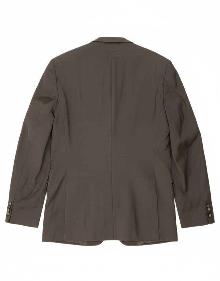 Hugo Boss muška dugačka jakna sa 2 gumba UK 42 XL siva vuna