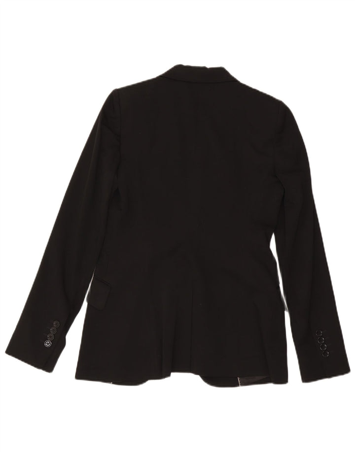 Massimo Dutti Ženska jakna s 1 gumbom EU 38 Mala crna vunena