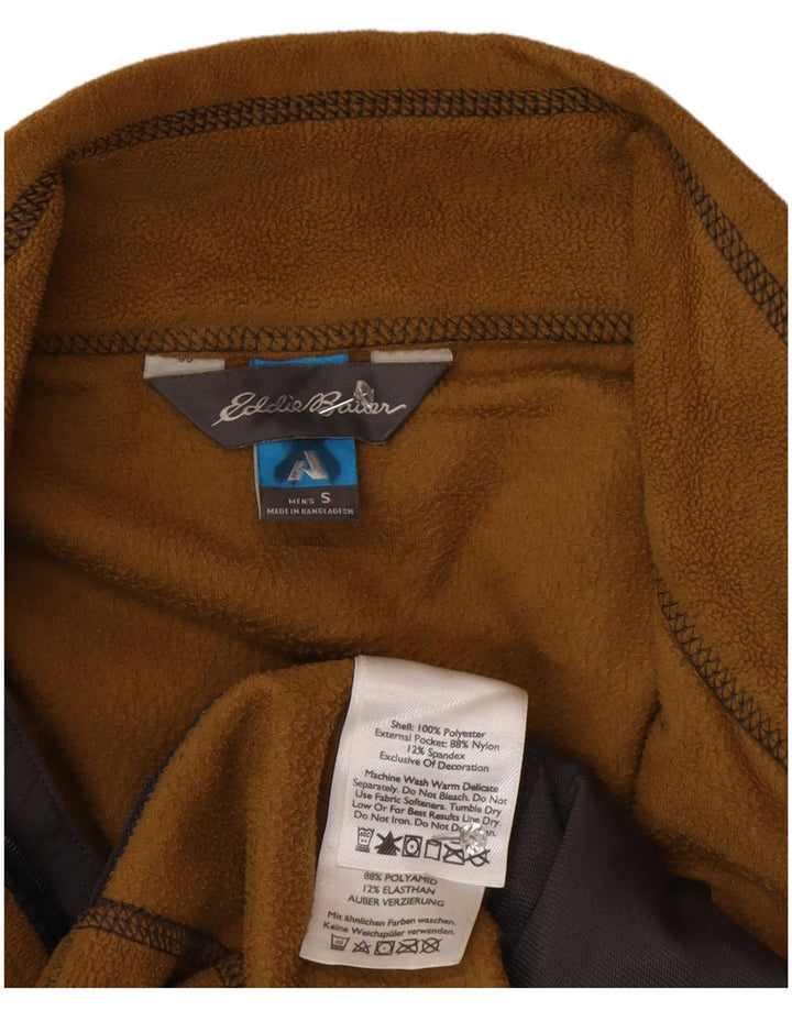 Eddie Bauer muška flis jakna UK 36 mala smeđa poliester u boji