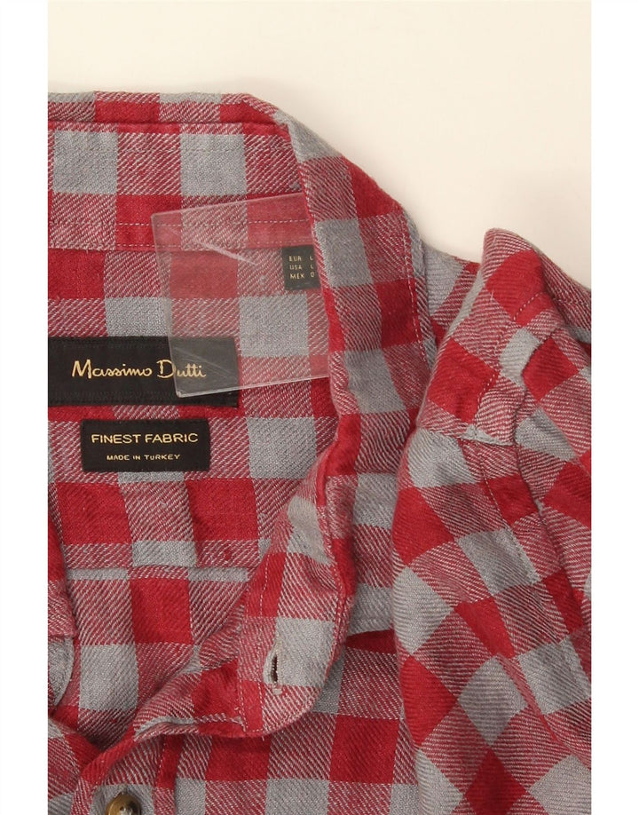 Massimo Dutti muška košulja veliki crveni karirani