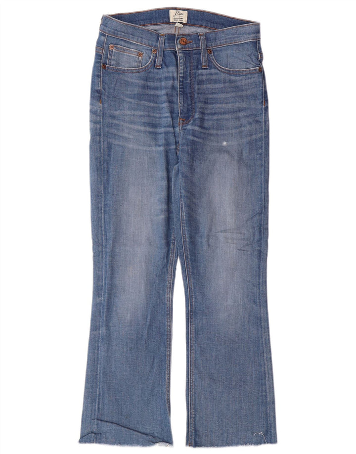 J. CREW Ženske kratke traperice Billie Demi Bootcut W27 L25 Plavi pamuk