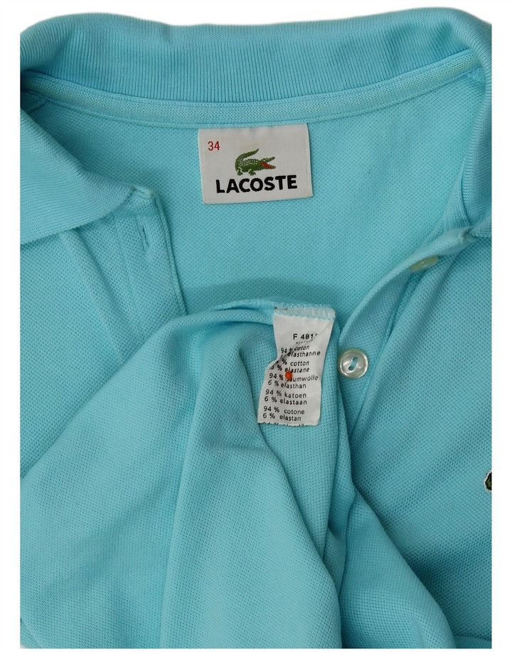 Lacoste ženska polo majica veličina 34 mala plava pamuk