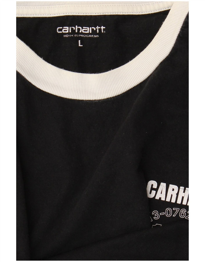 CARHARTT muška majica s grafikama dugih rukava s velikim crnim prugama