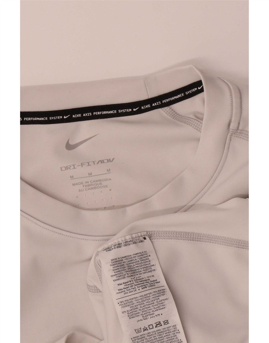 Nike Dri Fit majica kratkih rukava srednje sivi poliester