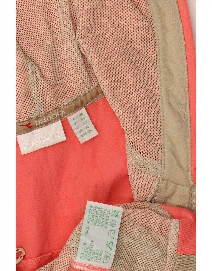 DIADORA Ženska gornja jakna s kapuljačom UK 16 Large Pink Colourblock