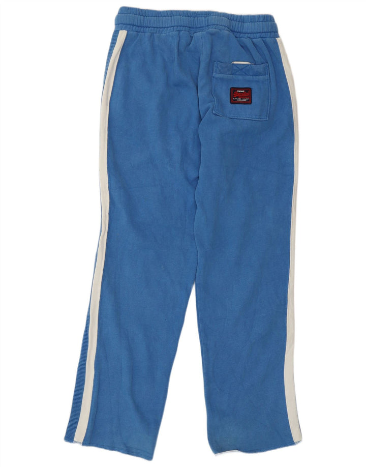Superdry muške trenirke Hlače od pamuka srednje plave boje