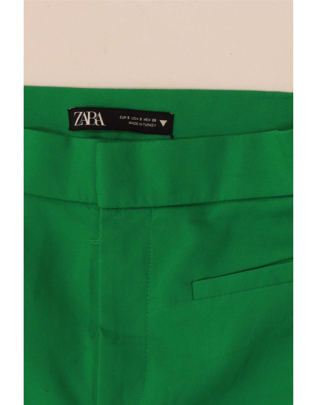 Zara ženske kapri hlače male W26 L22 zelene
