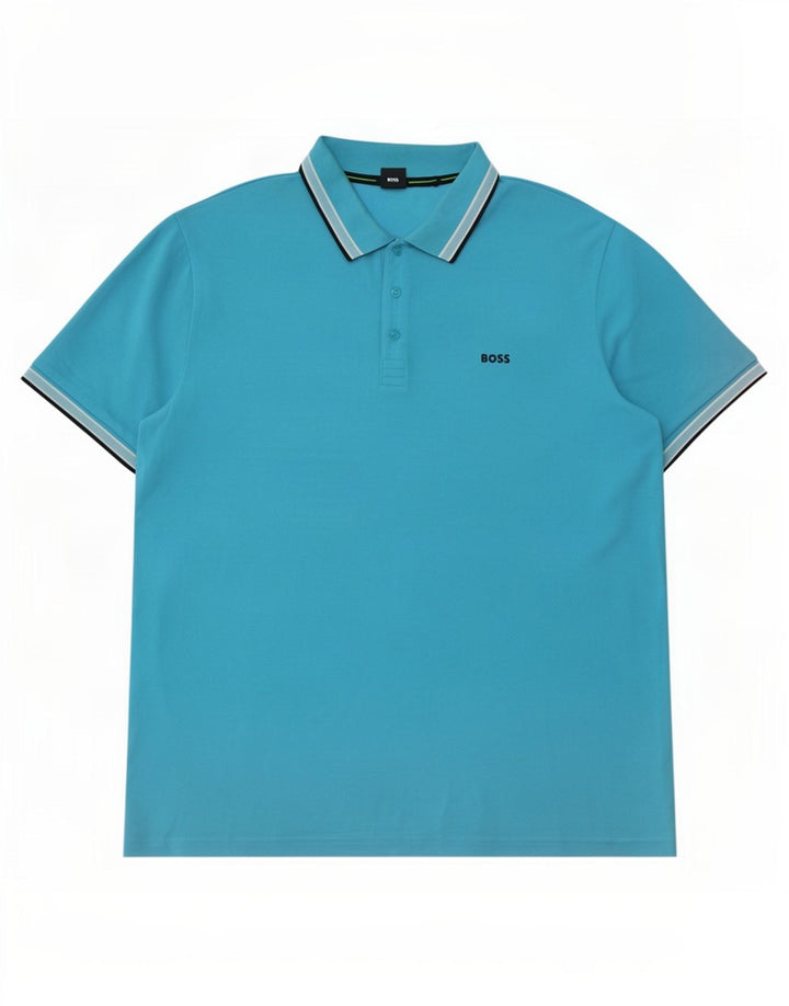 Muška polo majica Hugo Boss 4XL, plavi pamuk
