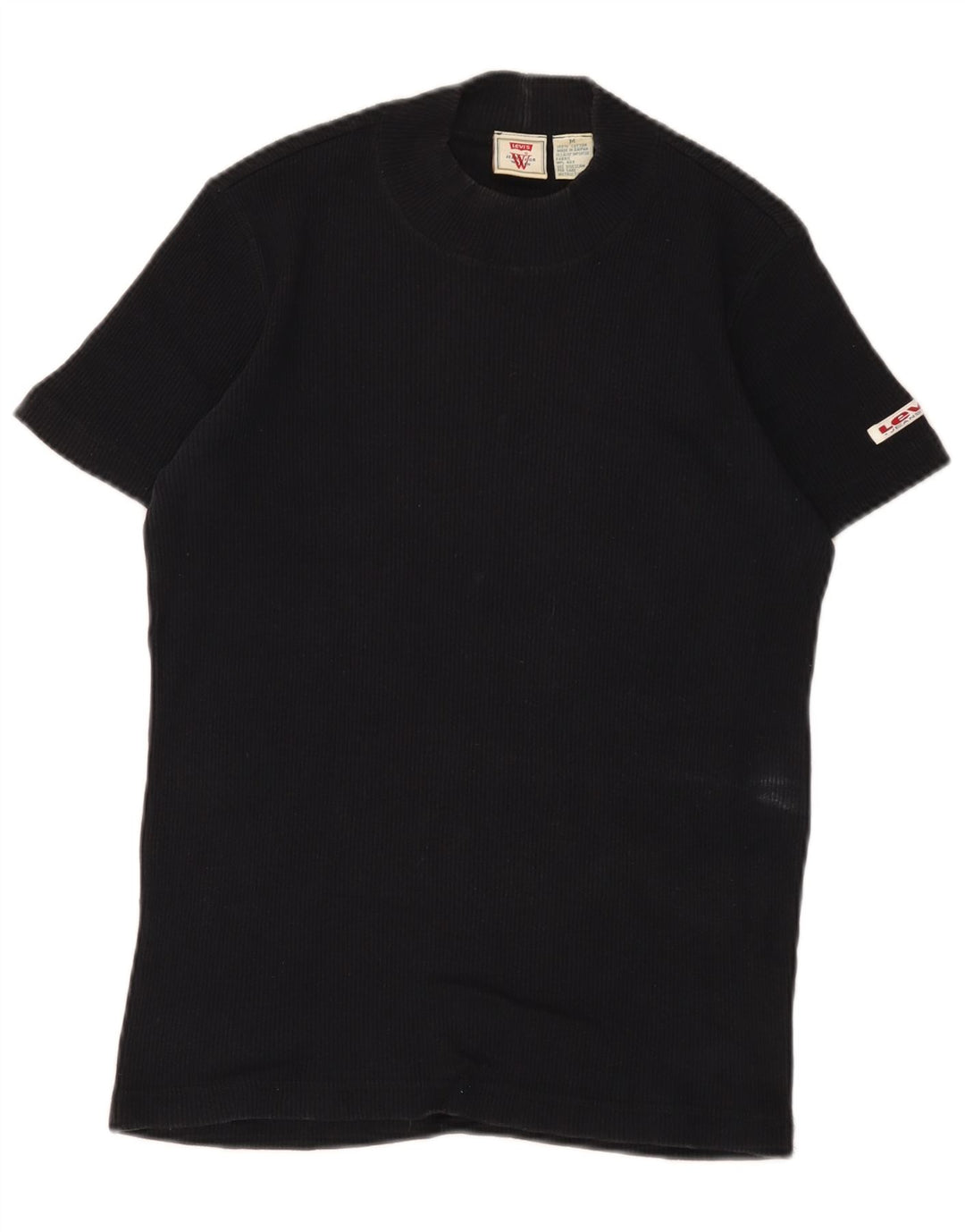 Levi's ženska majica kratkih rukava UK 12 srednje crni pamuk