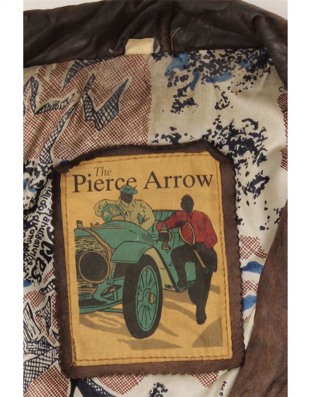 Pierce Arrow muška kožna jakna IT 56 3XL smeđa koža