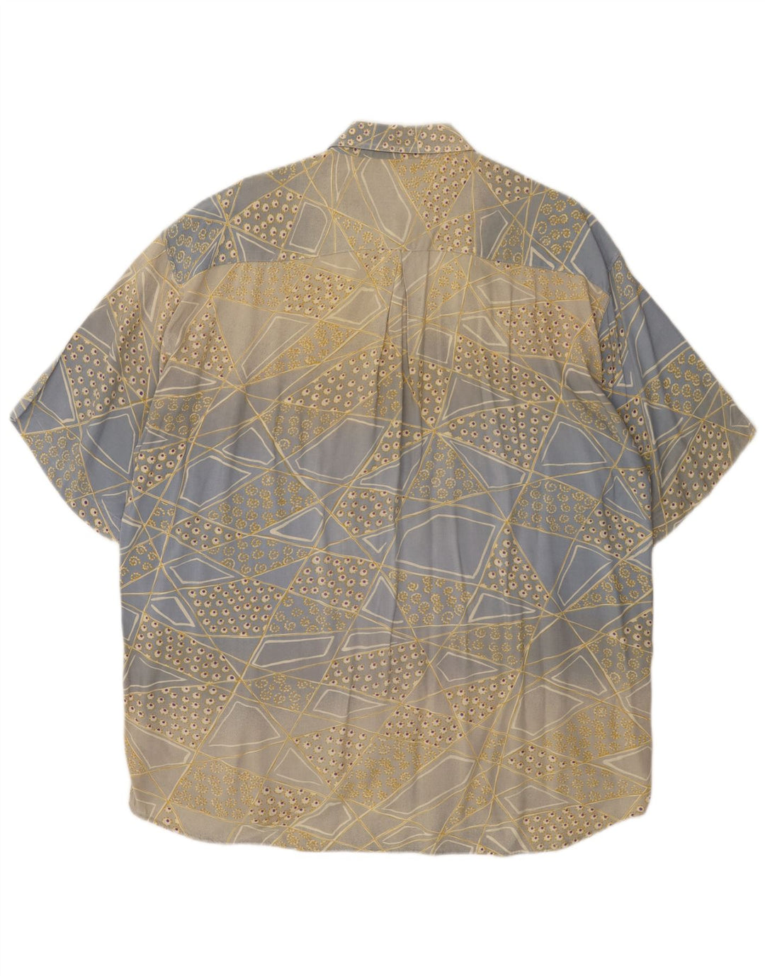 MAC FASHION Muška košulja kratkih rukava velike plave geometrije