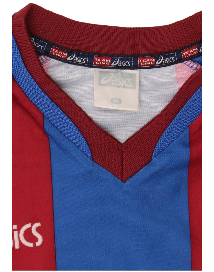 Asics muška majica s plavim prugama dugih rukava XL od poliestera