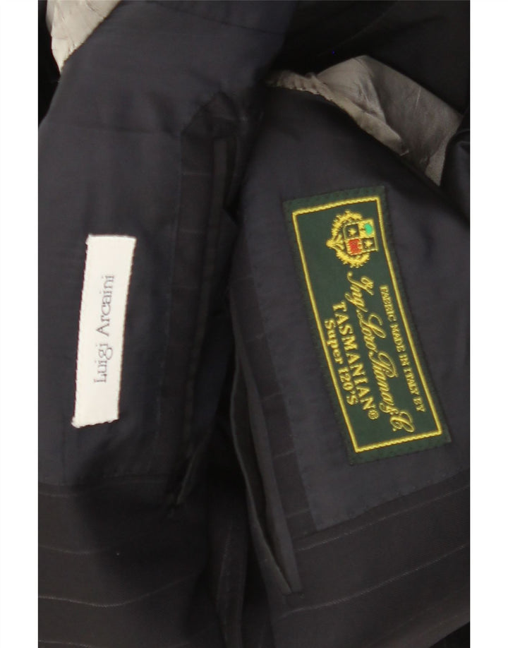 TASMANIAN Muška jakna sako s 3 gumba UK 38 srednje tamnoplave pruge