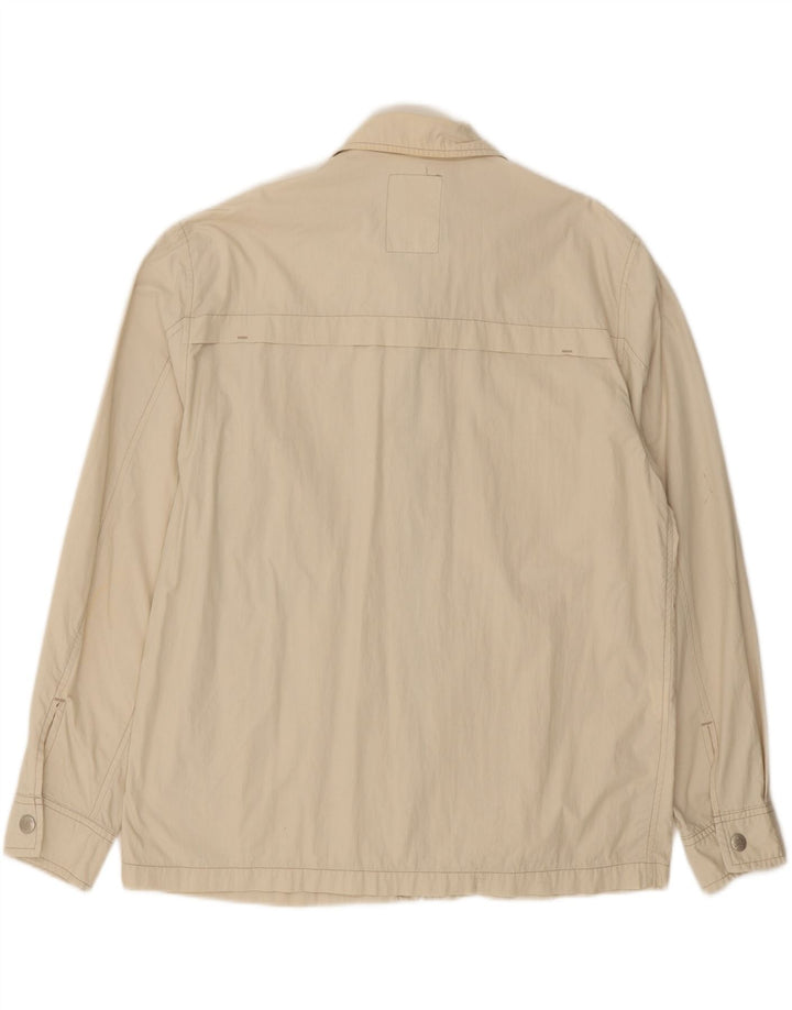FORDOCKS Mens Utility Jacket UK 40 Large White Cotton Vintage Fordocks and Second-Hand Fordocks from Messina Hembry 