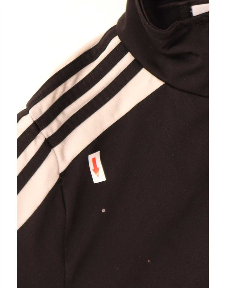 Adidas ženska gornja jakna za trenirku UK 14 srednje crna poliesterska boja