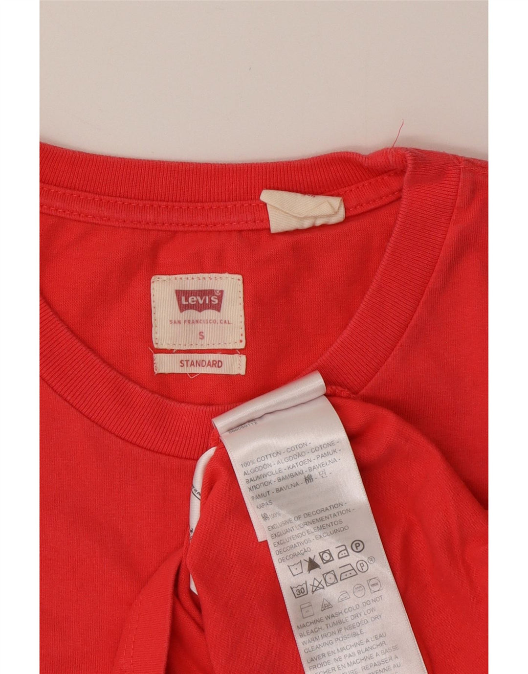 LEVI'S muška standardna majica kratkih rukava mala crvena pamuk