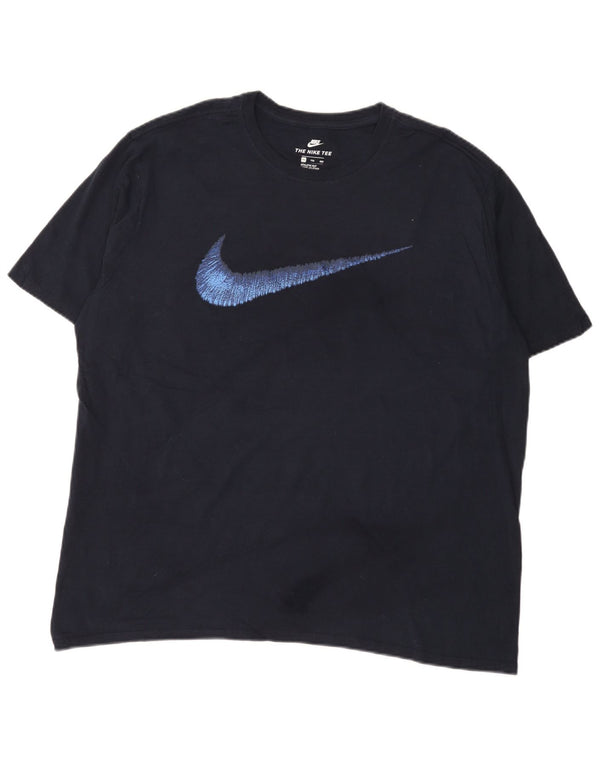 Nike Top 2XL majica atletskog kroja s motivima tamnoplava