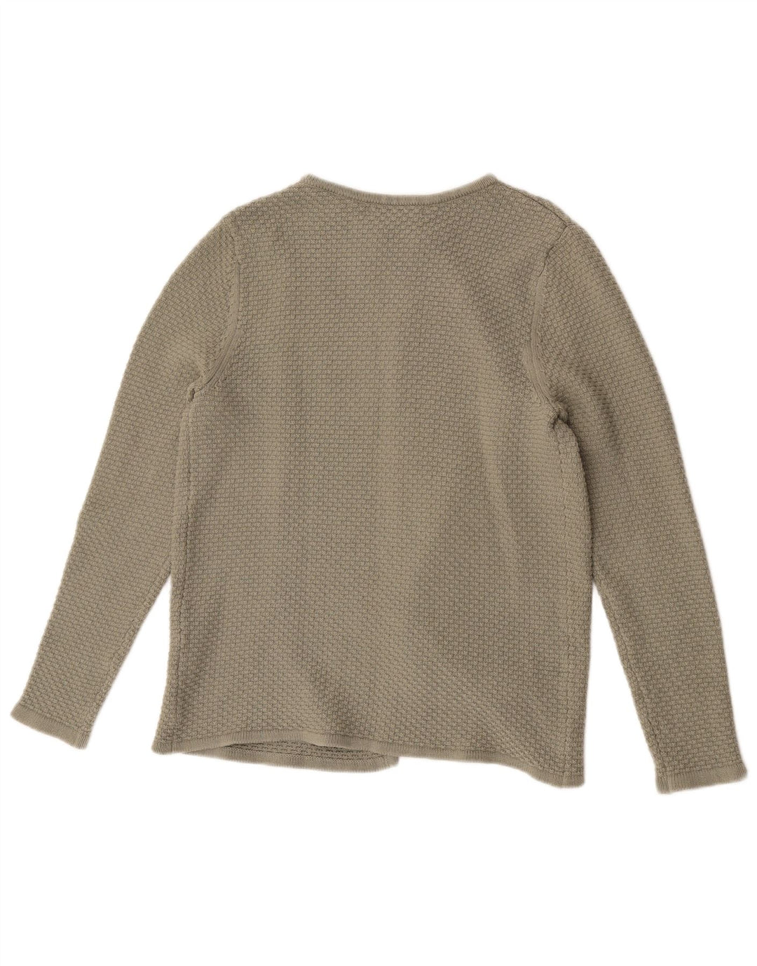 Crew Clothing Ženski otvoreni kardigan pulover UK 14 Srednje zeleni pamuk