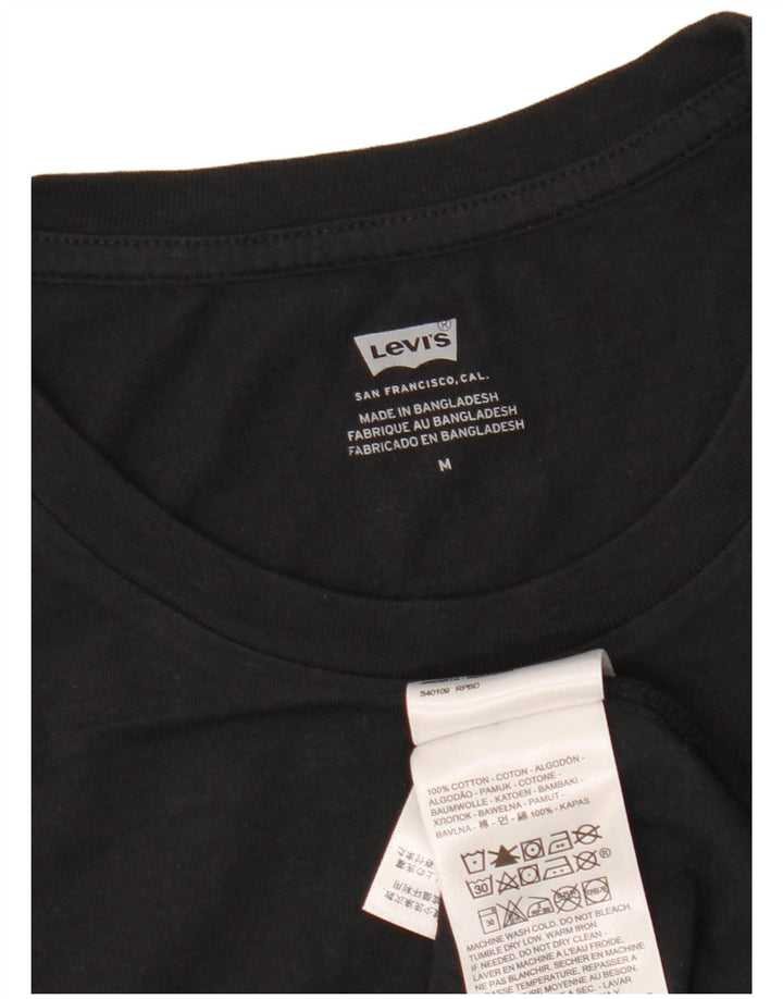 Levi's muška majica kratkih rukava srednje veličine, crni pamuk
