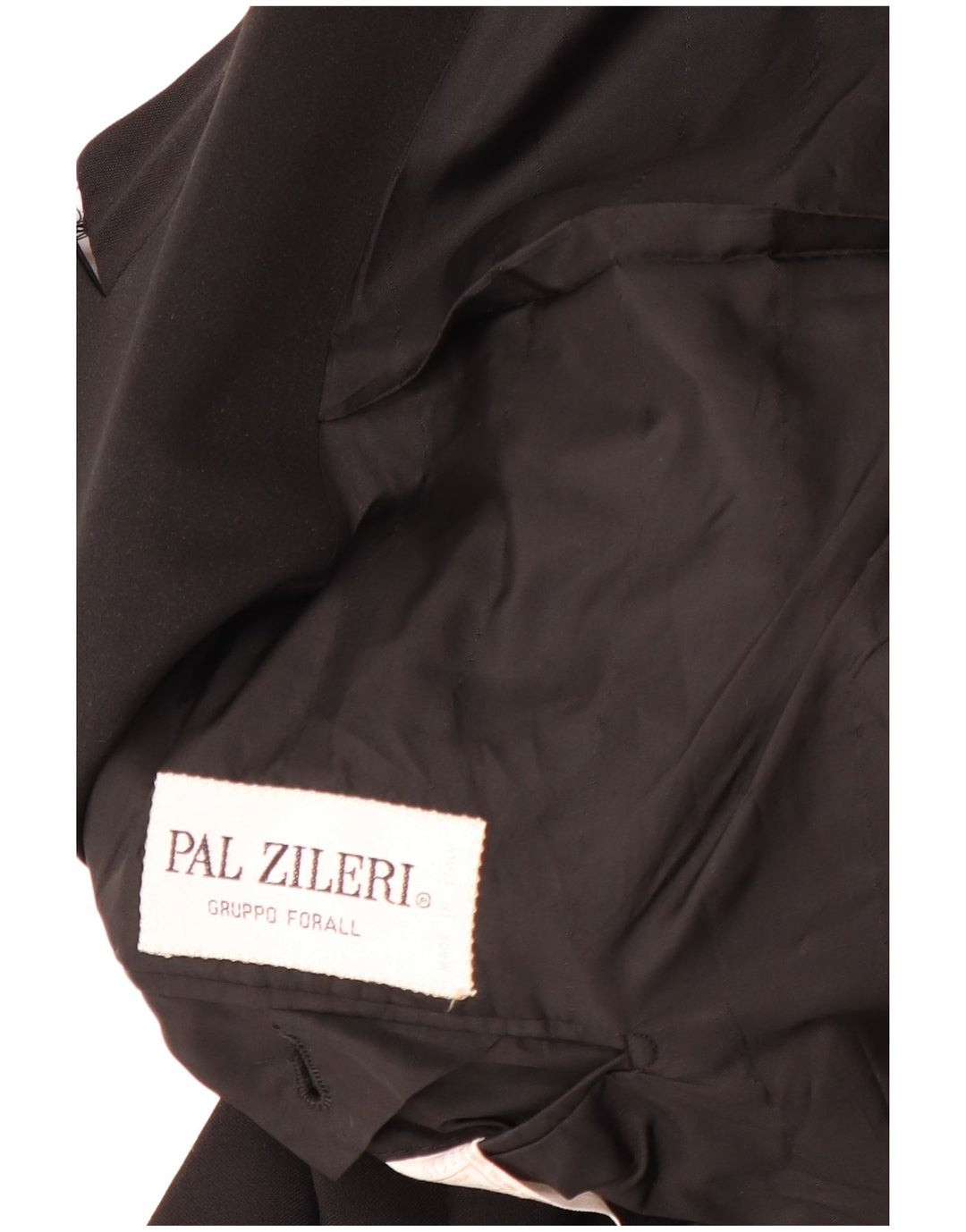 PAL ZILERI Mens Double Breasted Blazer Jacket IT 56 3XL Black Wool