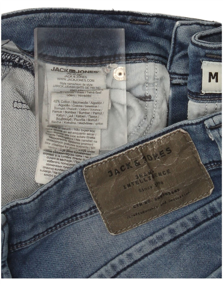 Jack & Jones muške traper kratke hlače srednje veličine W30 plavi pamuk