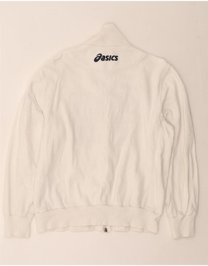 ASICS muška grafička trenirka, gornja jakna XL, bijeli pamuk