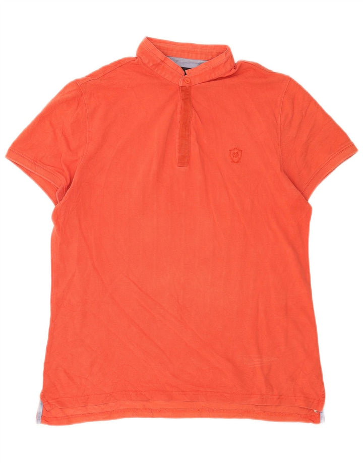 Massimo Dutti muška polo majica srednje narančaste pamučne boje