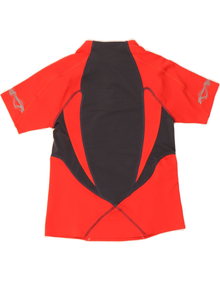 NIKE Womens Short Sleeve Pullover Tracksuit Top UK 8/10 Small Red Vintage Nike and Second-Hand Nike from Messina Hembry 