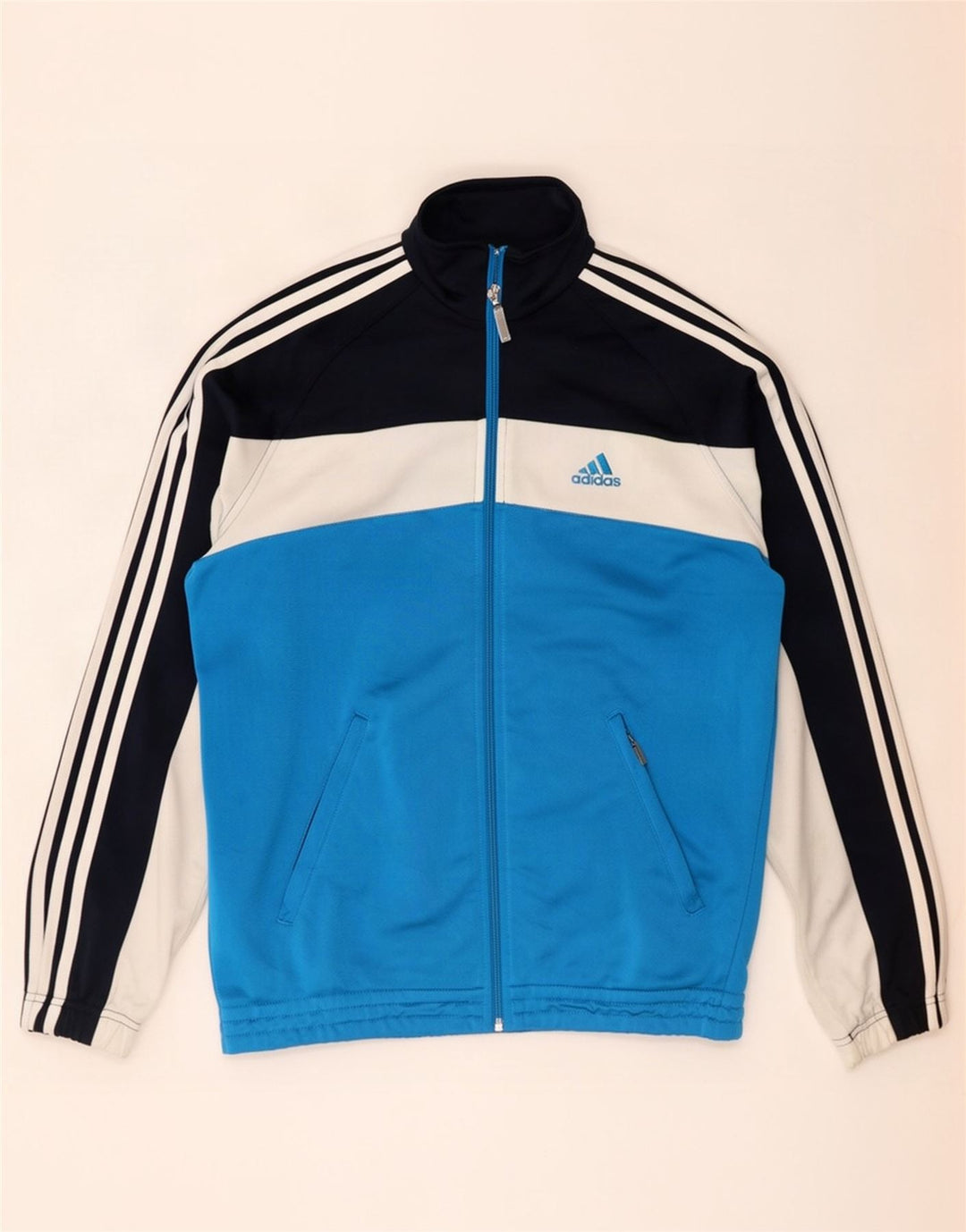 Adidas muška trenirka gornja jakna UK 38/40 srednje plava poliesterska boja