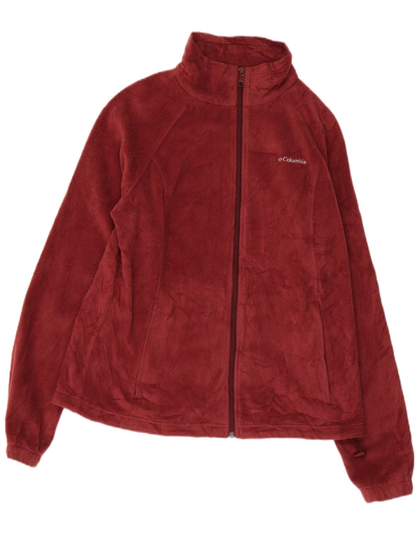 COLUMBIA Ženska jakna od flisa UK 18 XL Bordo poliester