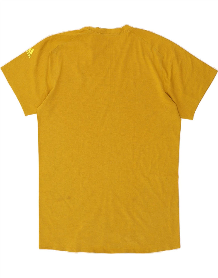 ADIDAS Mens T-Shirt Top UK 40/42 Medium Yellow Vintage Adidas and Second-Hand Adidas from Messina Hembry 