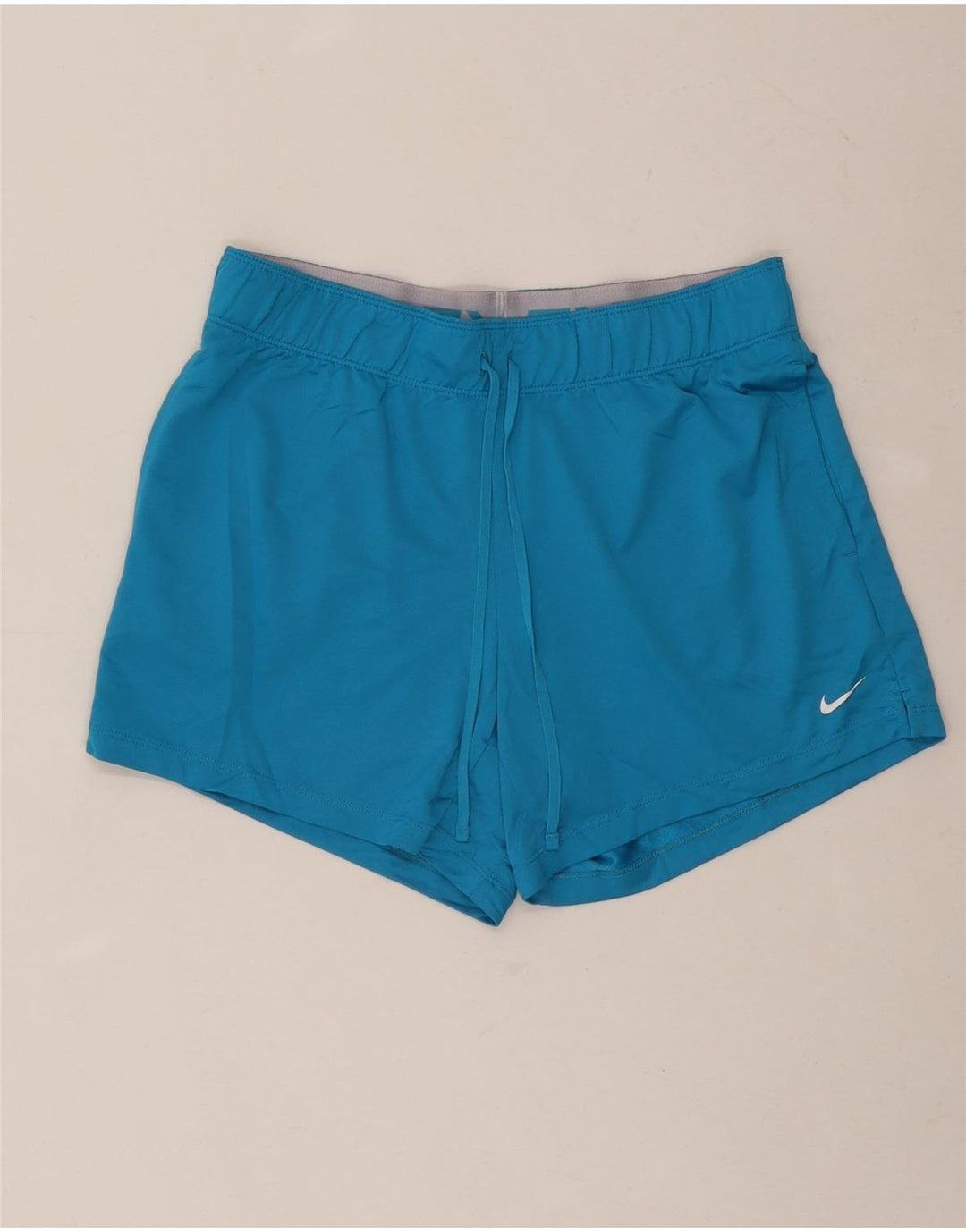 NIKE Ženske Dri Fit Sportske kratke hlače UK 10 Mali plavi poliester