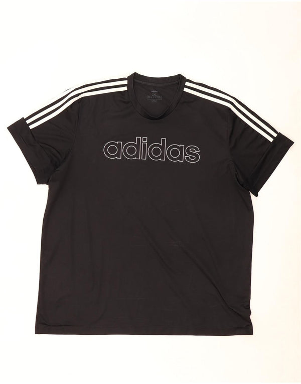 Adidas muška majica Climalite Graphic Top 2XL crni poliester