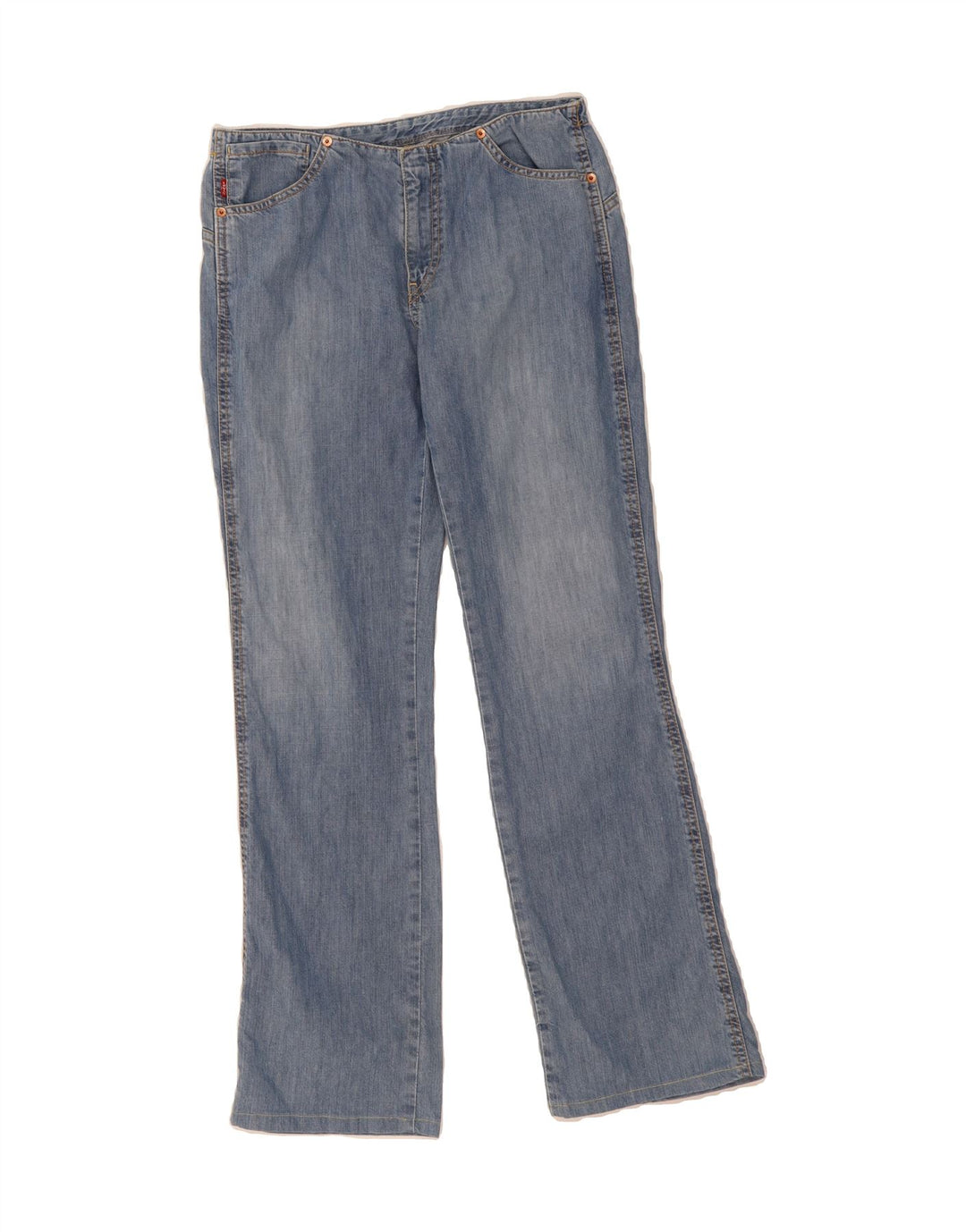 LEVI'S Womens Straight Jeans W31 L30 Blue Cotton Vintage Levi's and Second-Hand Levi's from Messina Hembry 