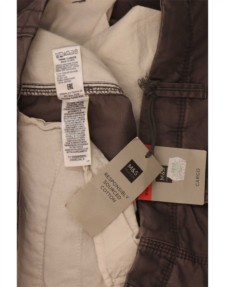 Marks & Spencer muške kargo kratke hlače W36 veliki sivi pamuk