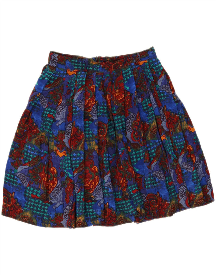 VINTAGE Womens Pleated Skirt IT 44 Medium W28 Multicoloured Paisley Vintage Vintage and Second-Hand Vintage from Messina Hembry 