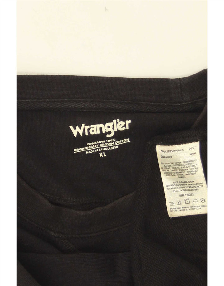 Wrangler muški džemper XL crni pamuk
